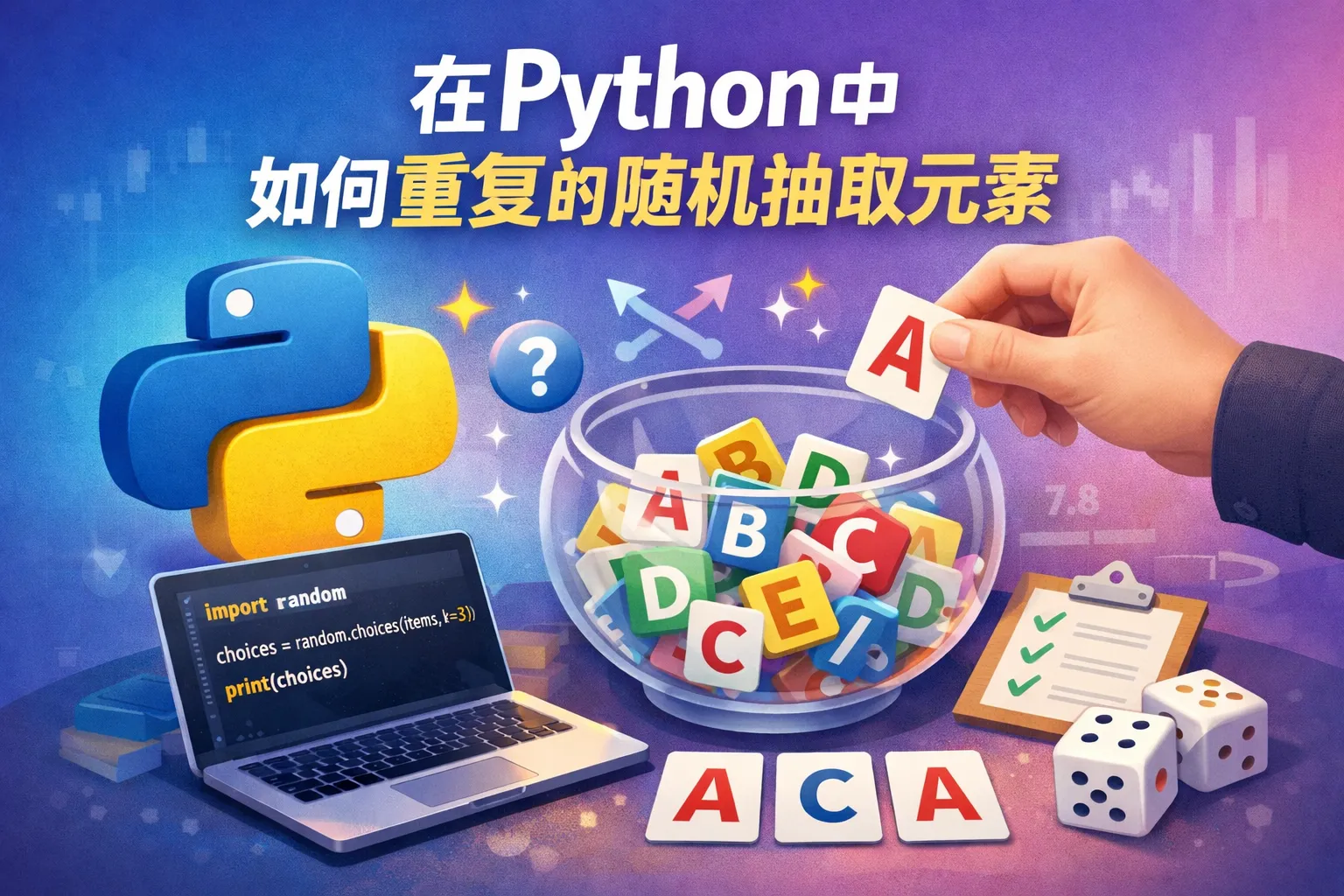 在python中 如何重复的随机抽取元素