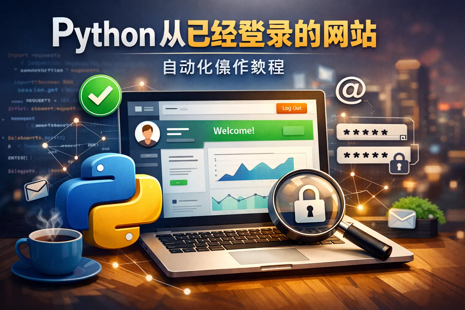 python 从已经登录的网站
