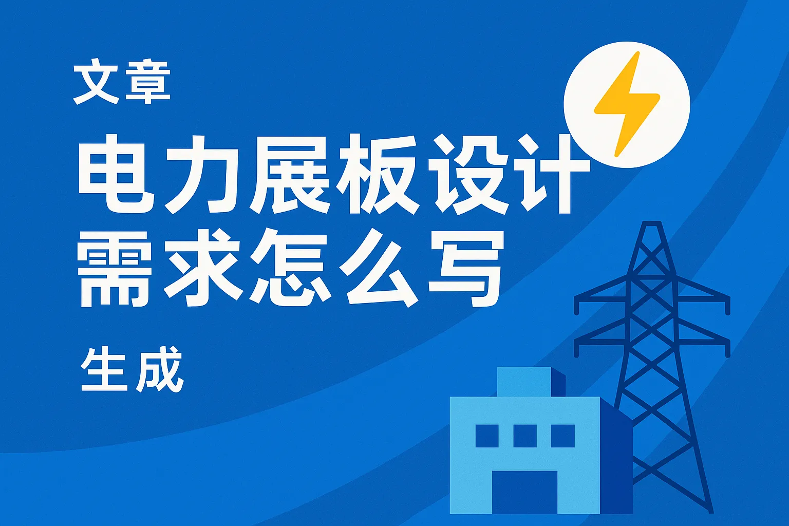 电力展板设计需求怎么写