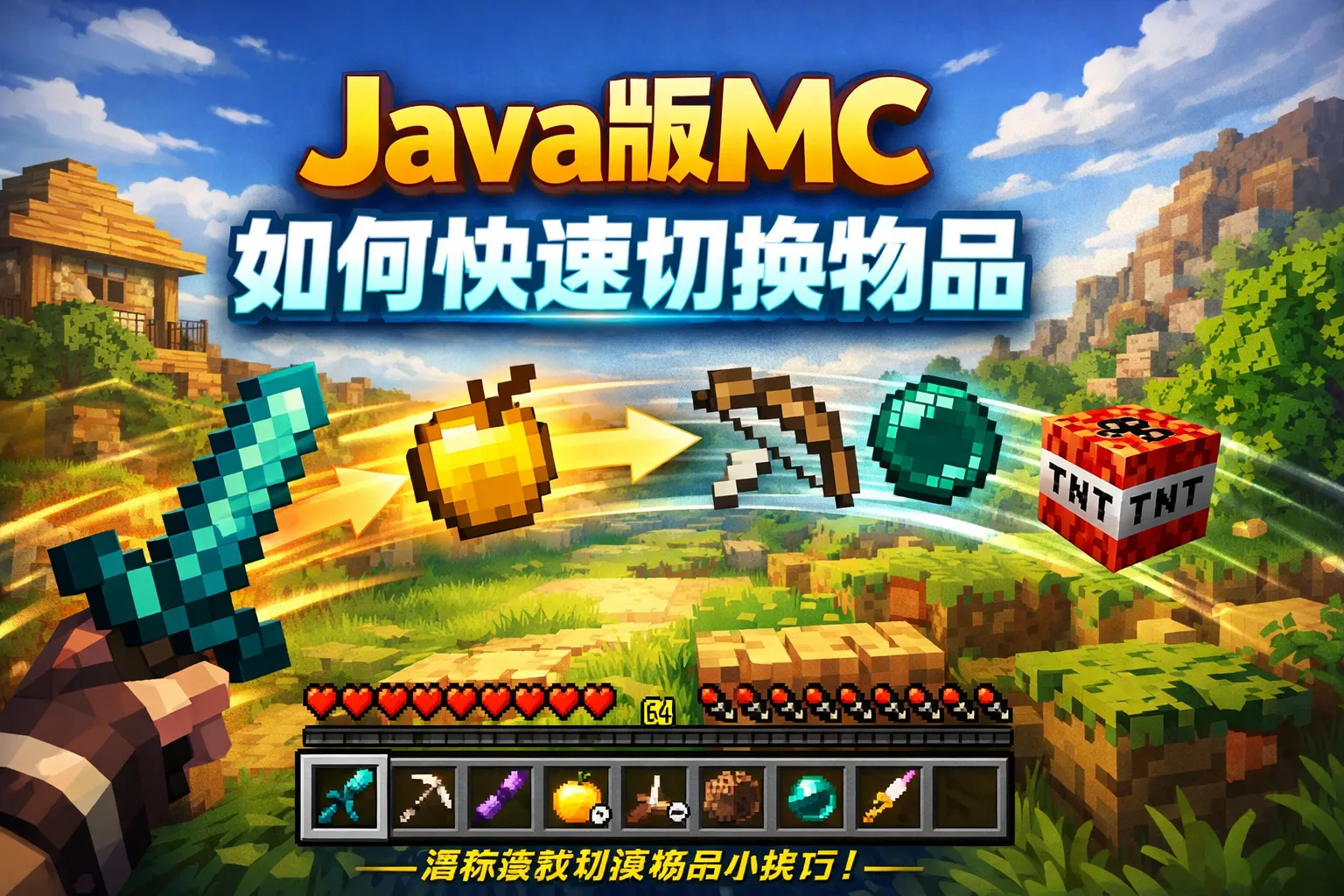 java版mc如何快速切换物品