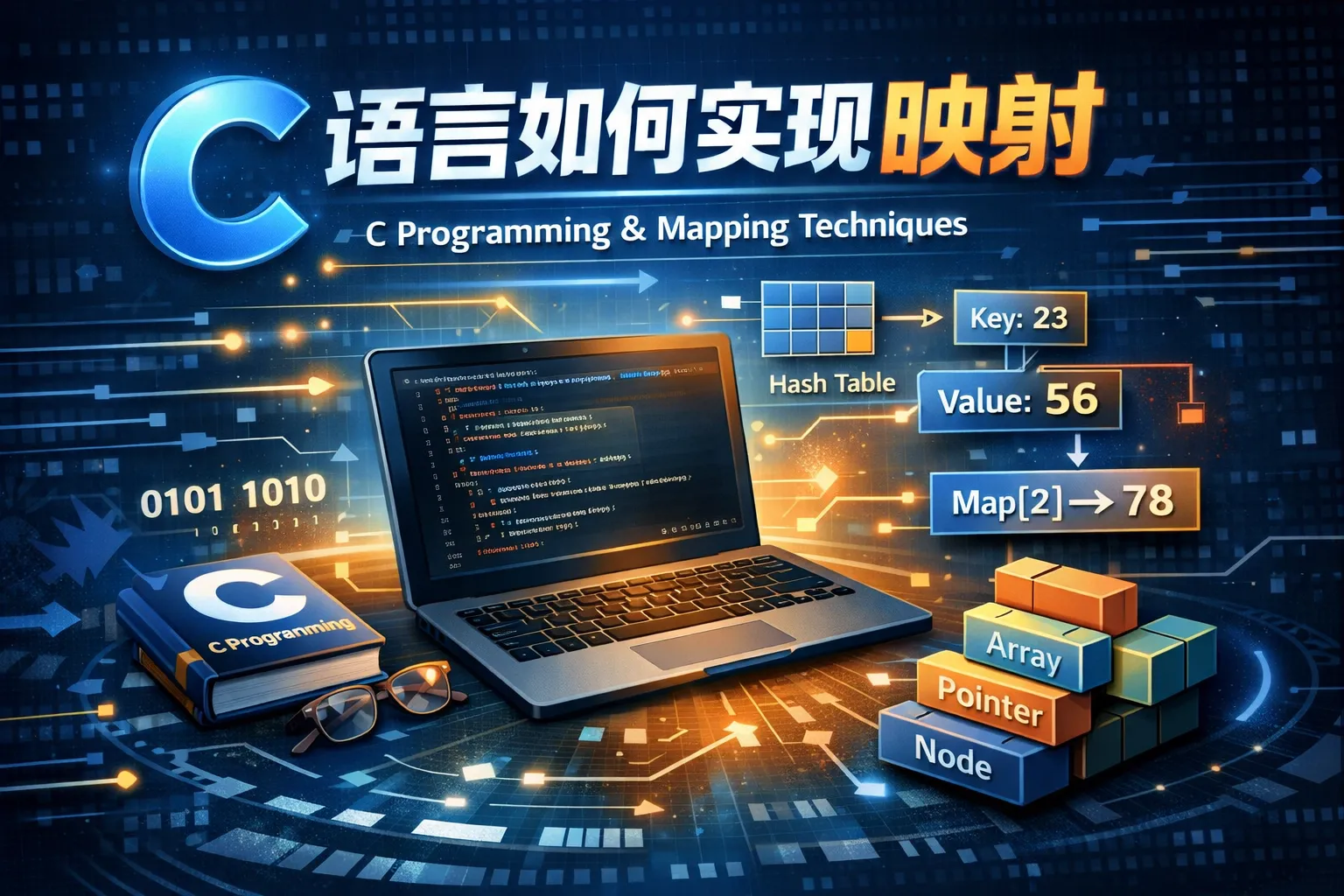 c语言如何实现映射