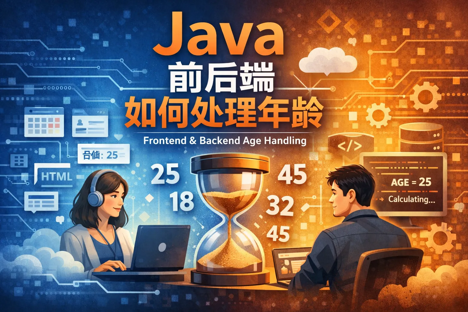 java前后端如何处理年龄