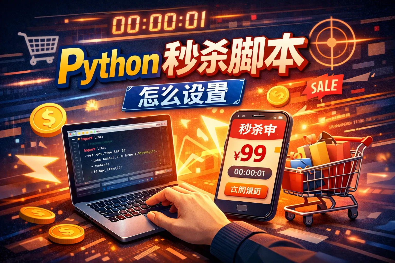 python秒杀脚本怎么设置