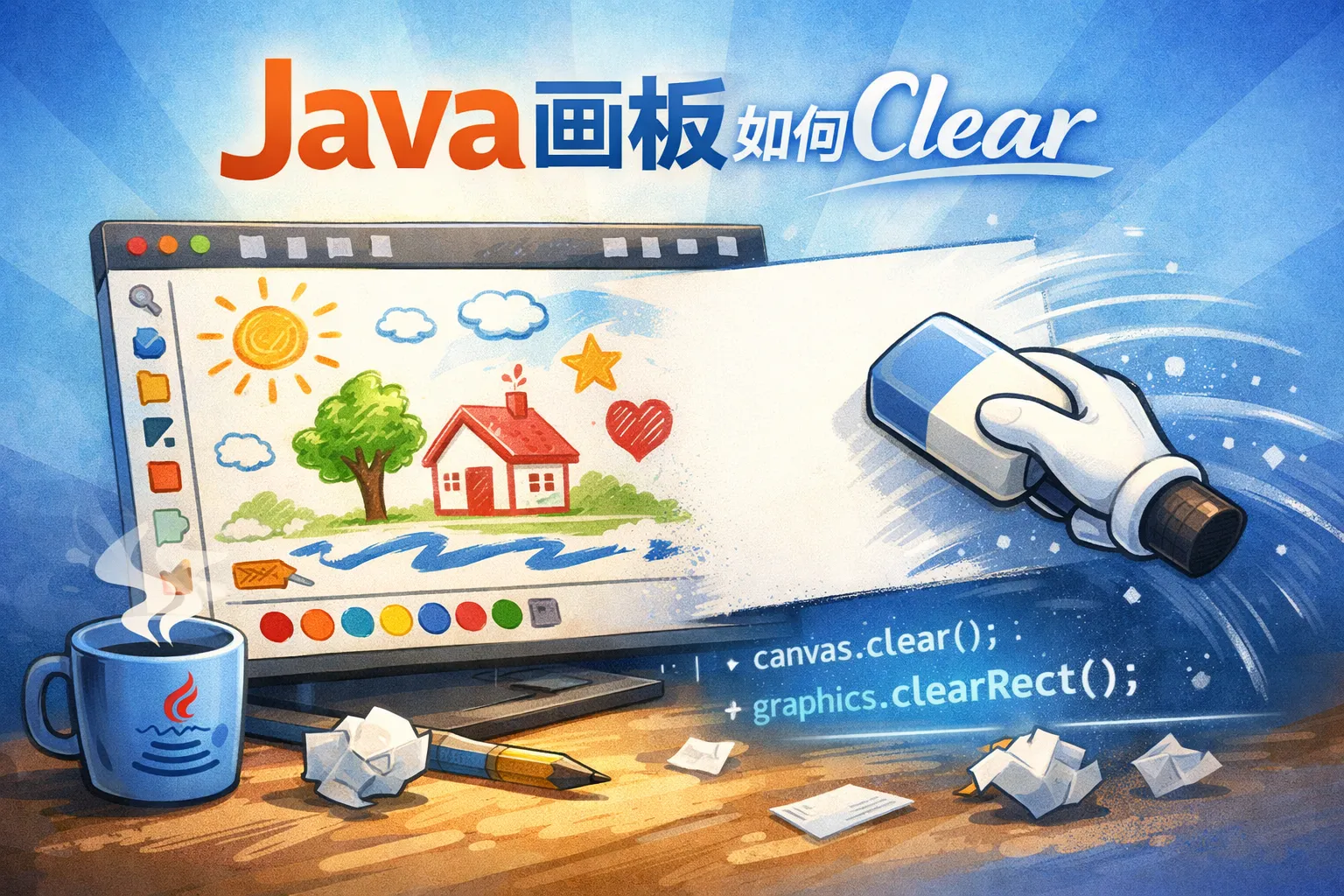 java画板如何clear