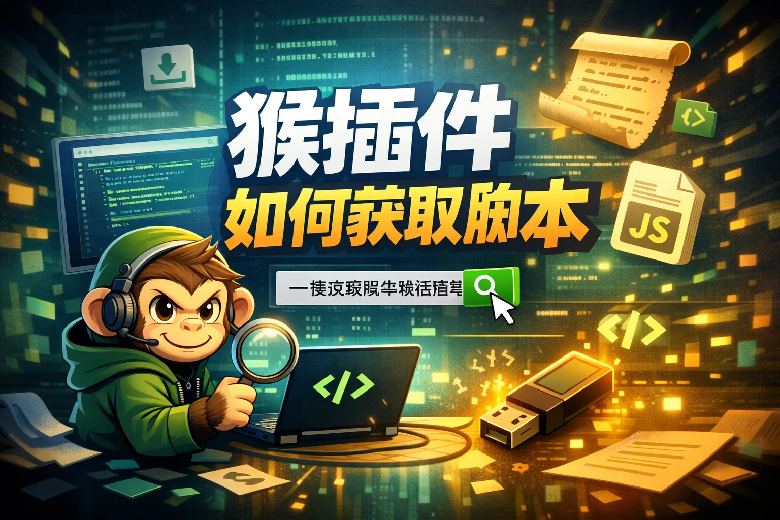 猴插件如何获取脚本