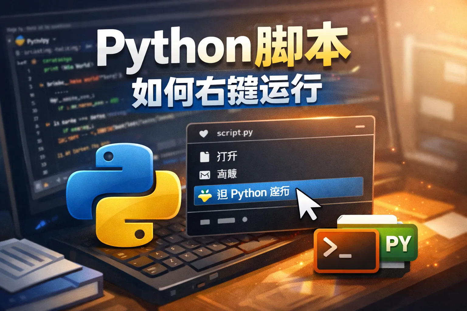 python脚本如何右键运行