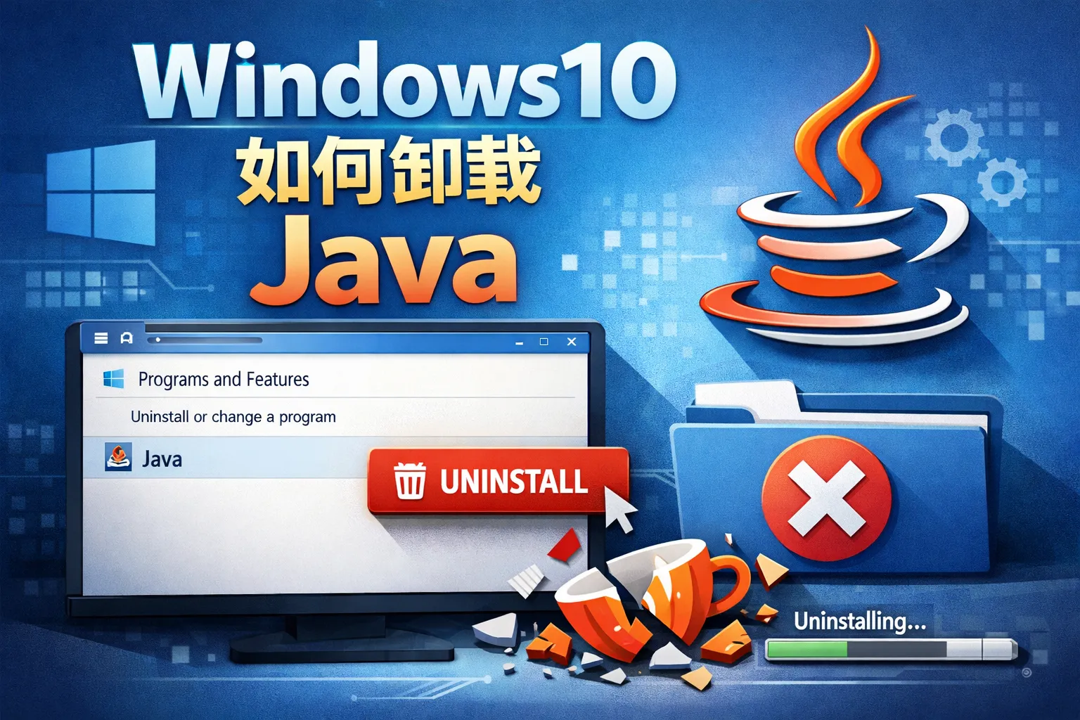window10如何卸载java