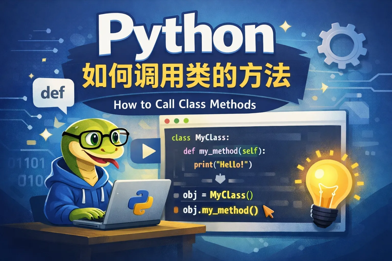 python 如何调用类的方法
