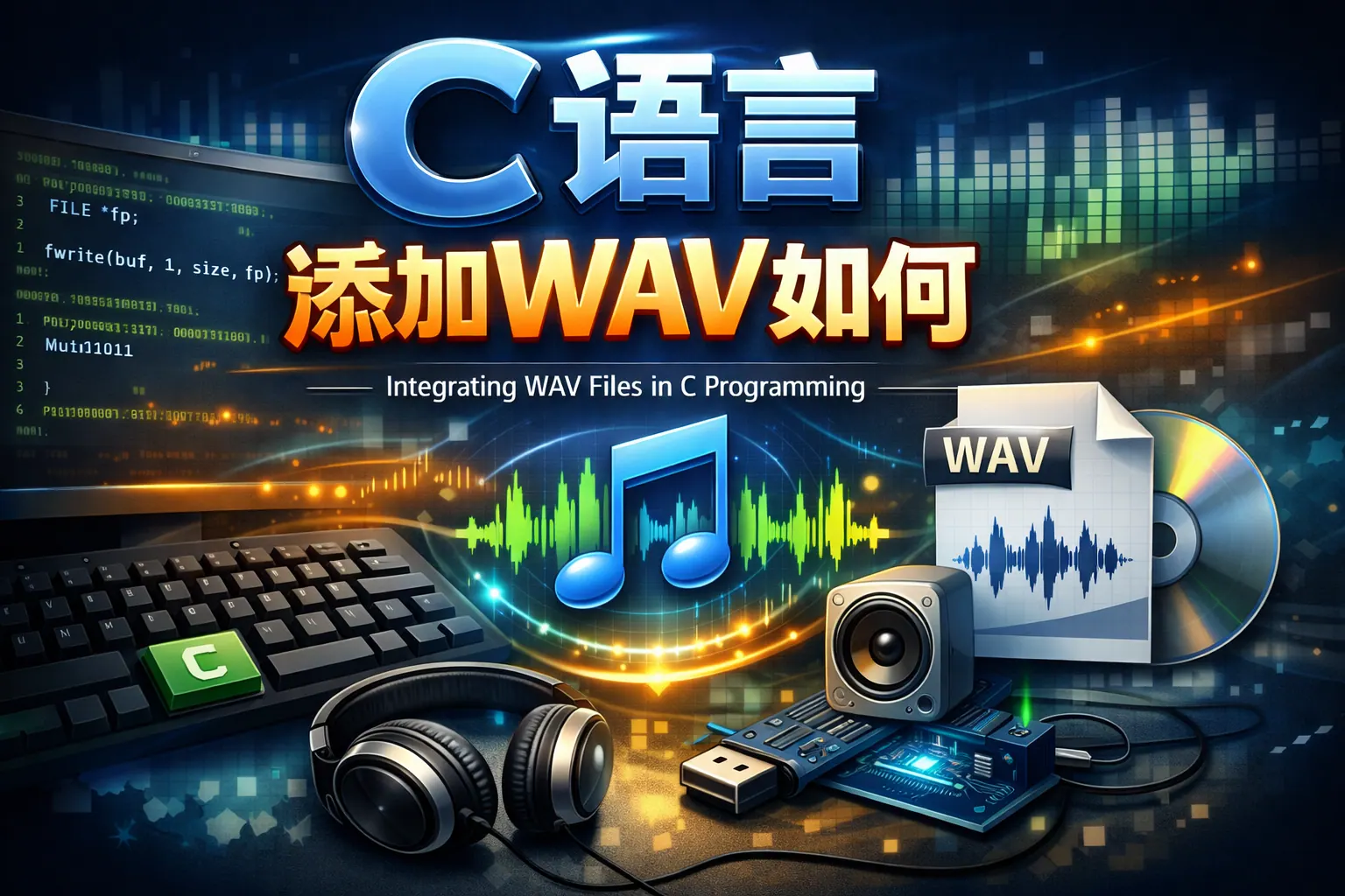 c语言添加wav如何