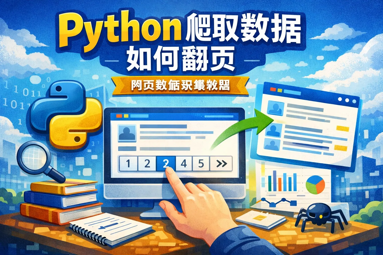 python爬取数据如何翻页