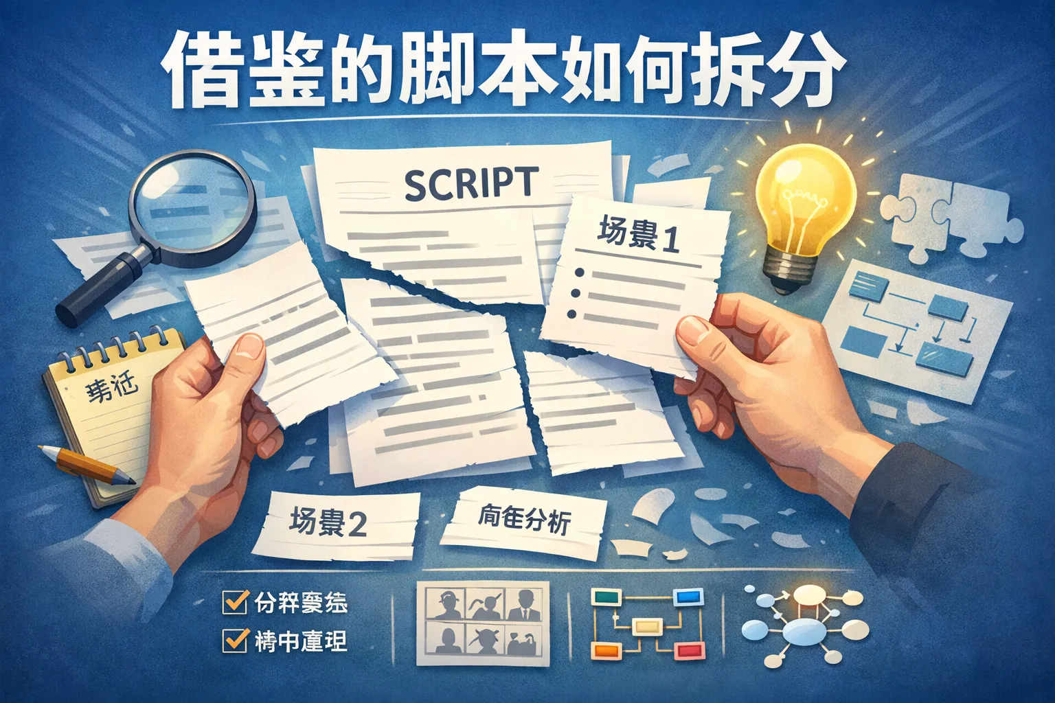 借鉴的脚本如何拆分