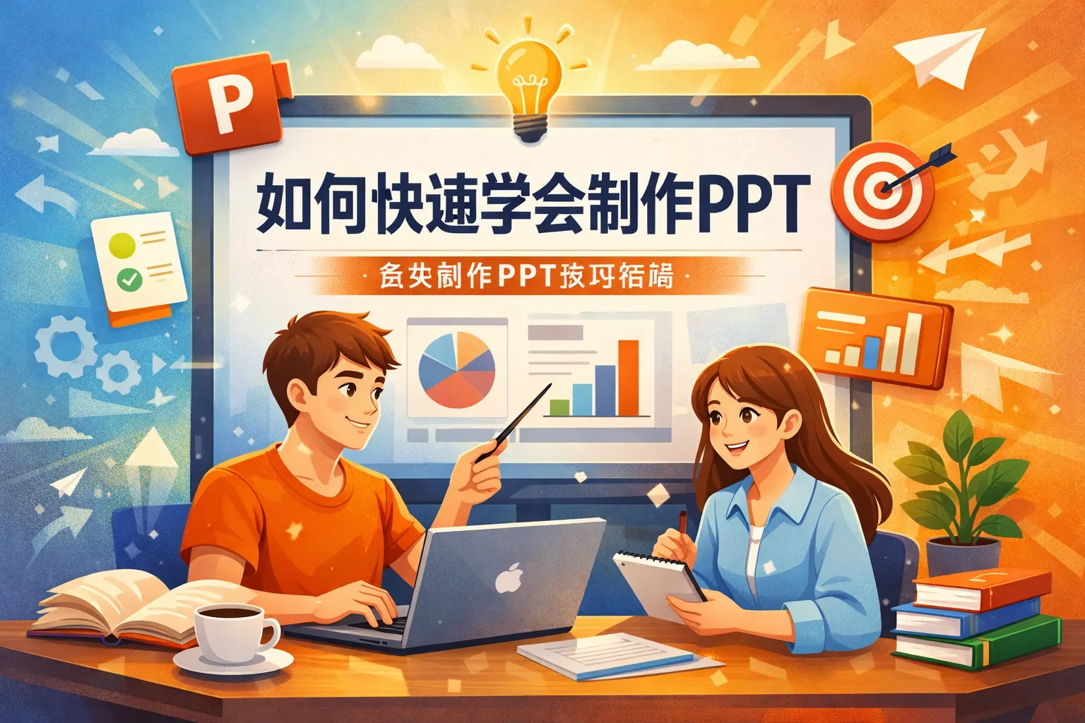 如何快速学会制作ppt