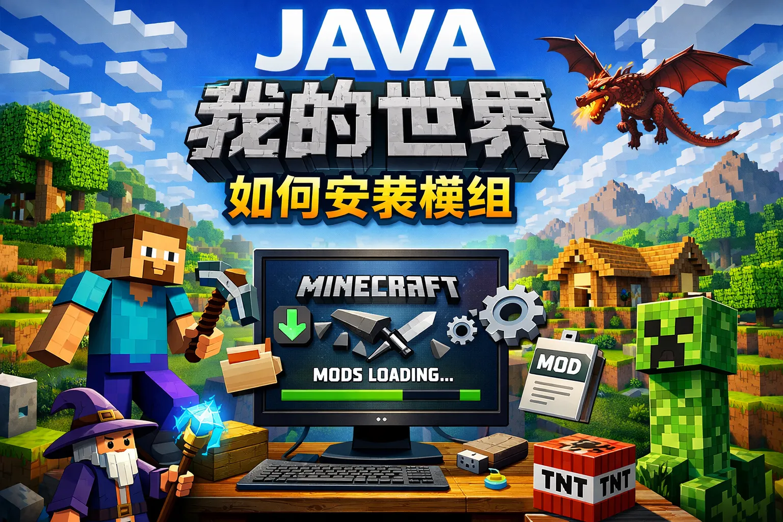 java我的世界如何安装模组