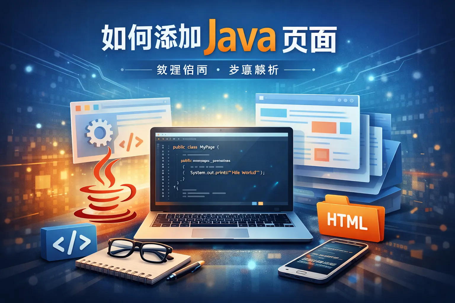 如何添加java页面