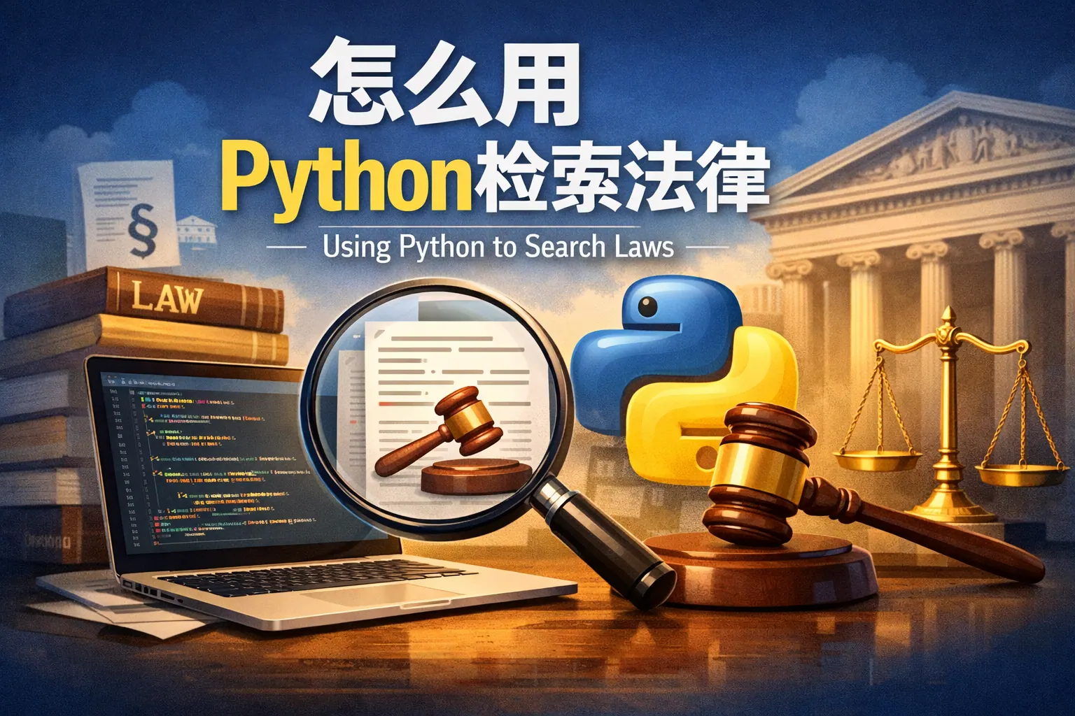 怎么用python检索法律