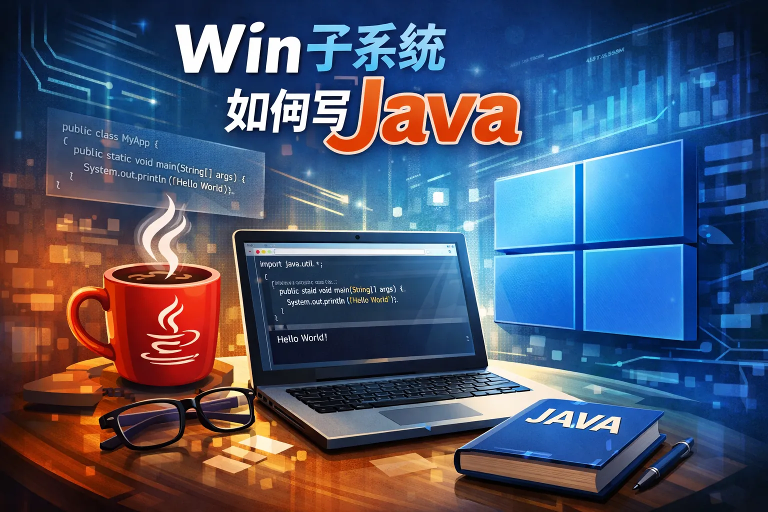 win子系统如何写java