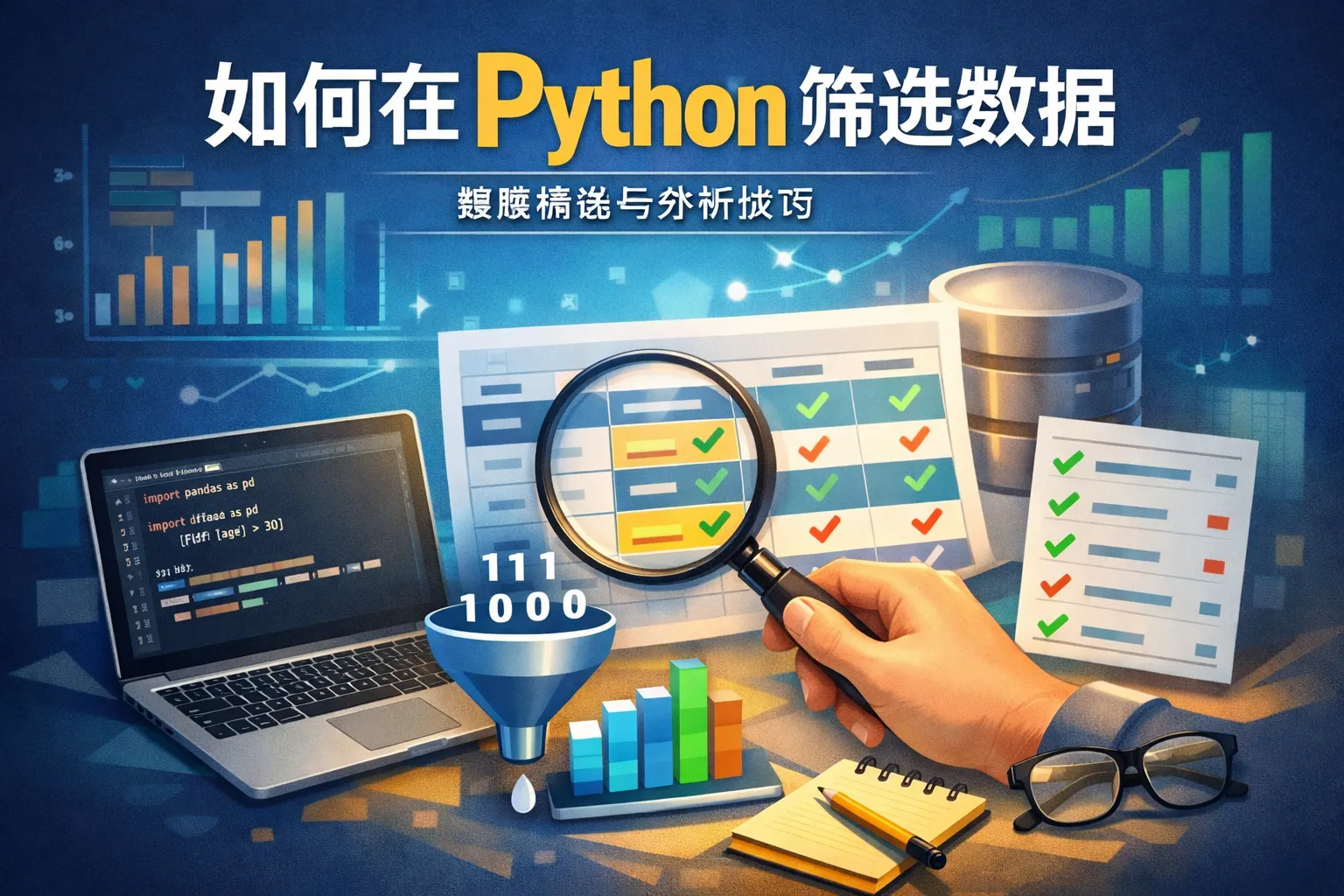 如何在python筛选数据