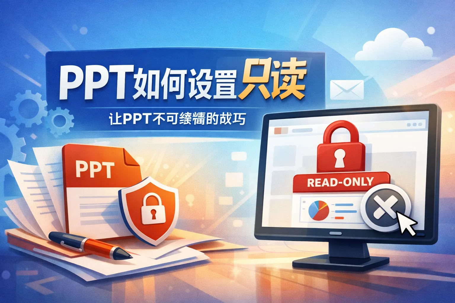 ppt如何设置只读