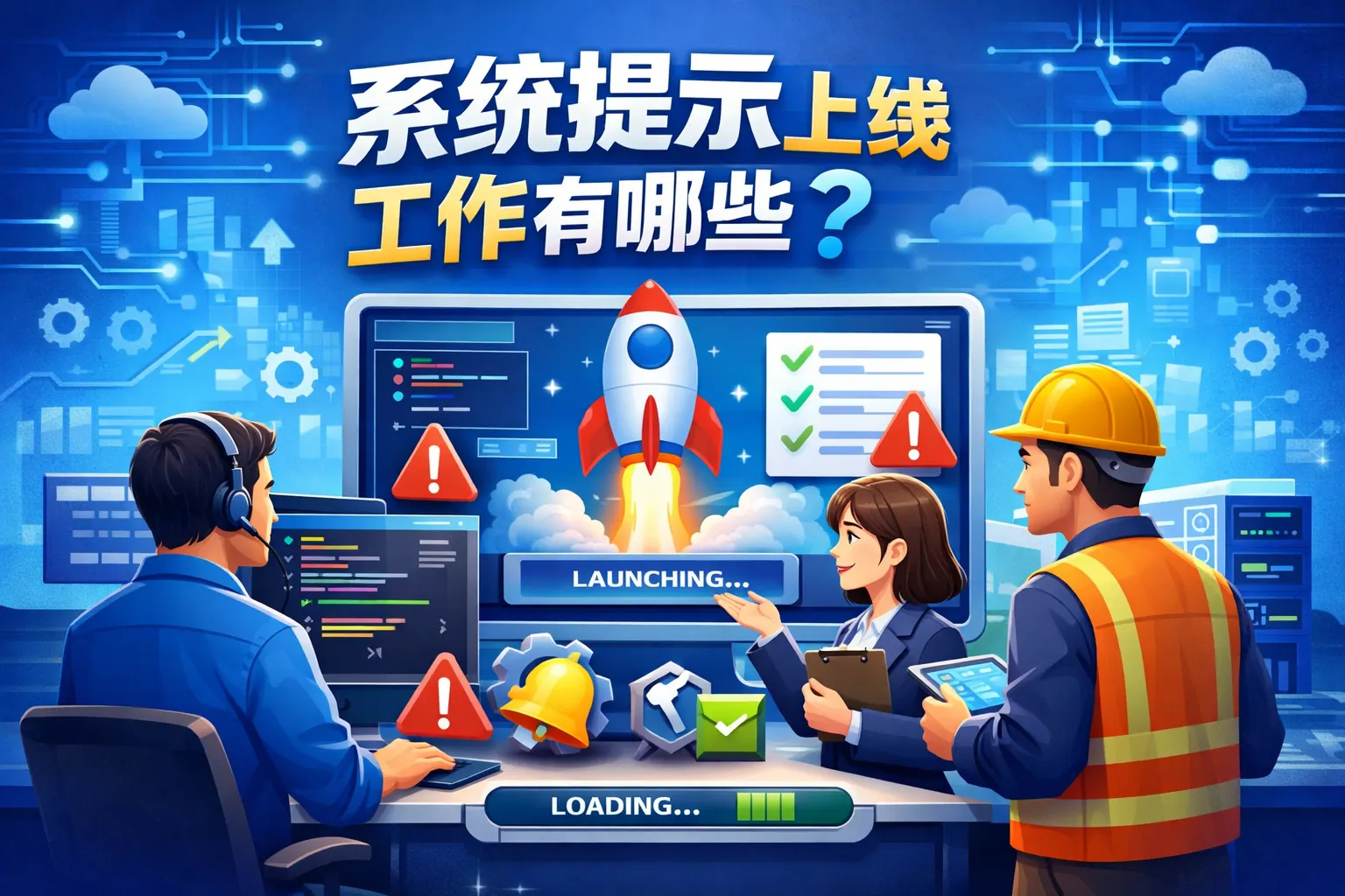 系统提示上线工作有哪些