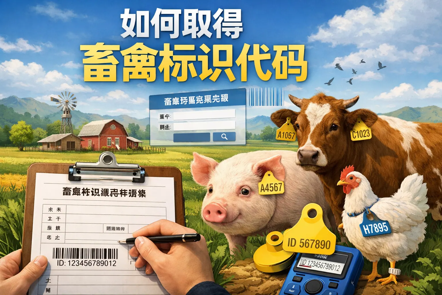 如何取得畜禽标识代码