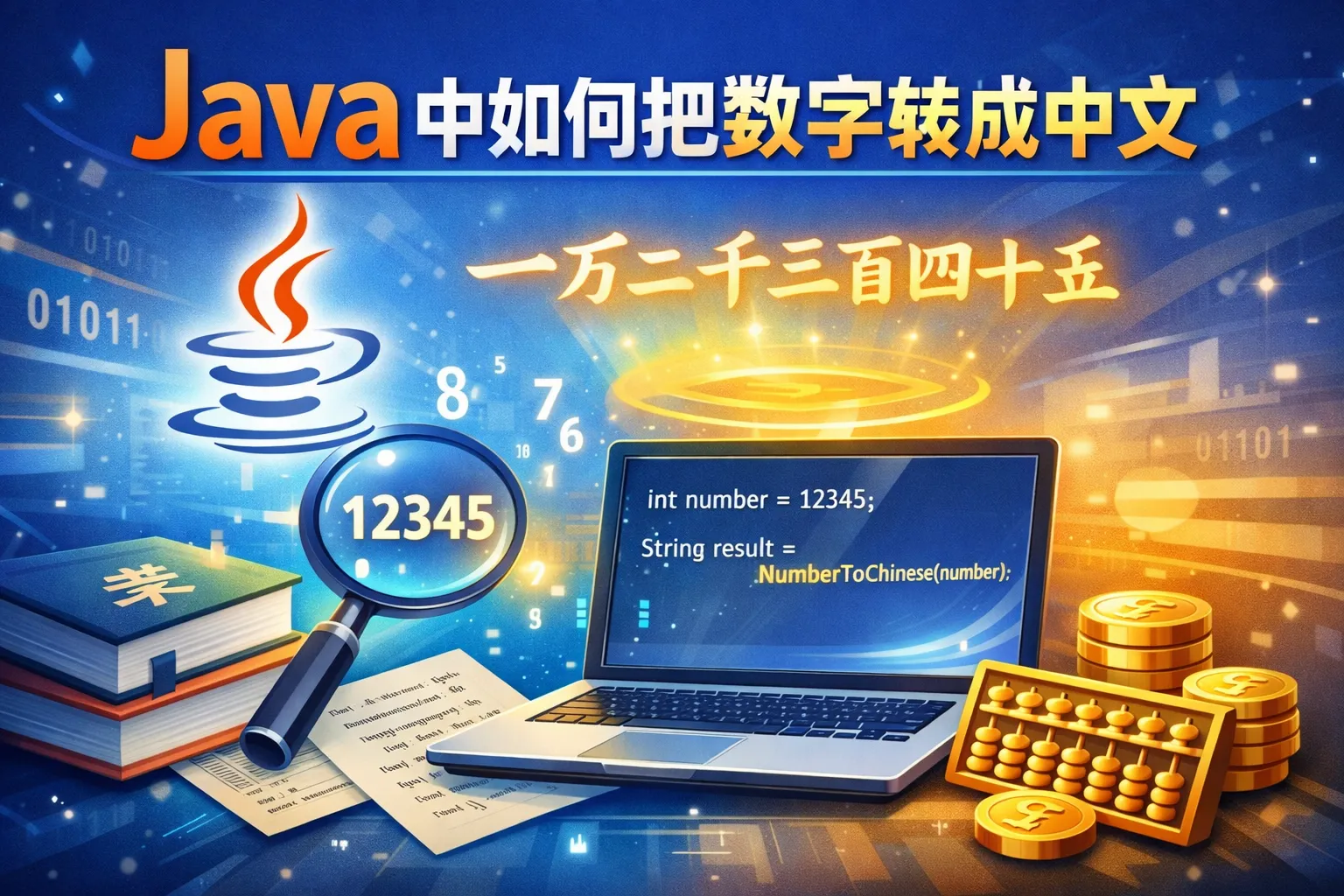 java中如何把数字转成中文