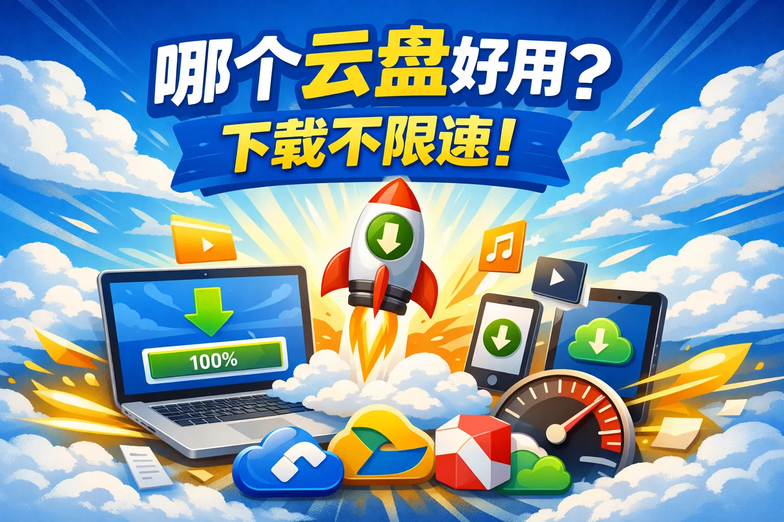 哪个云盘好用下载不限速