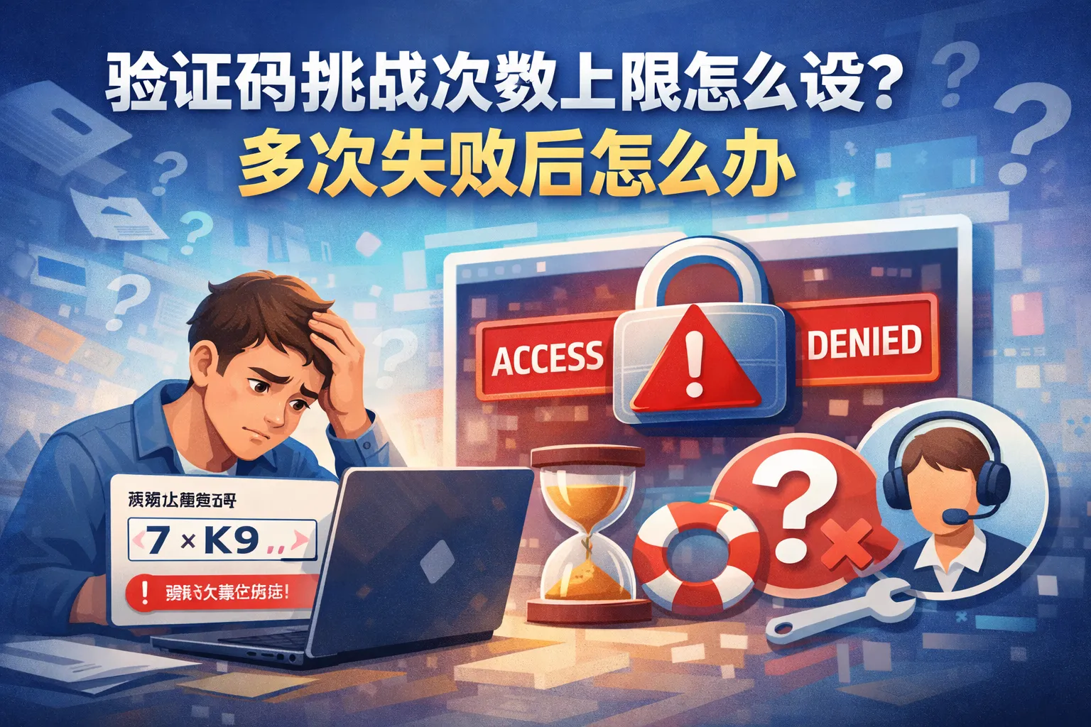 验证码挑战次数上限怎么设?多次失败后怎么办