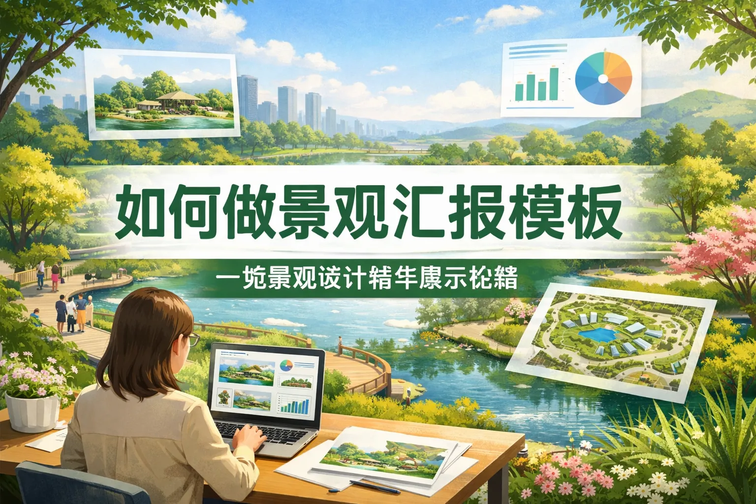 如何做景观汇报模板图片