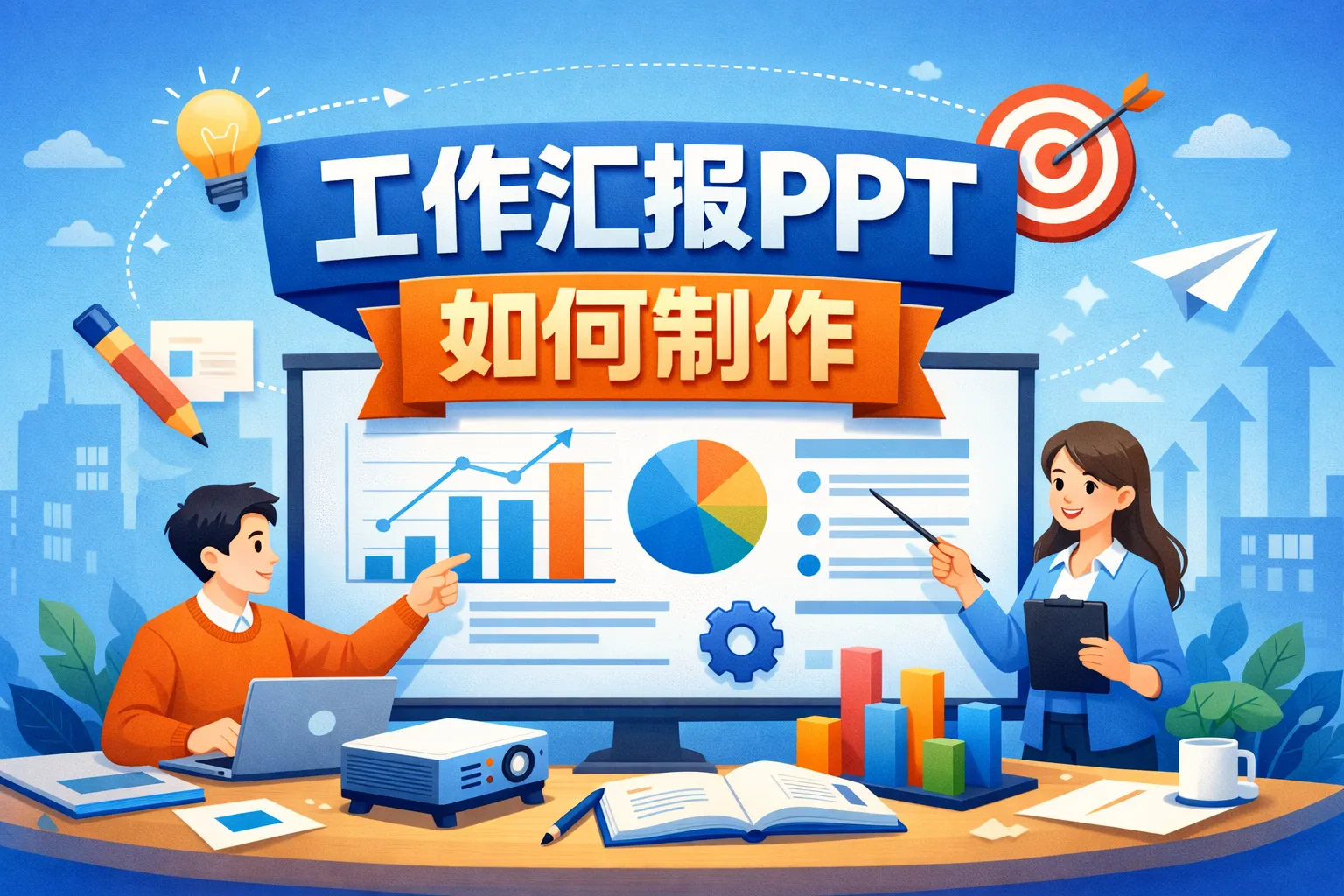 工作汇报ppt如何制作的