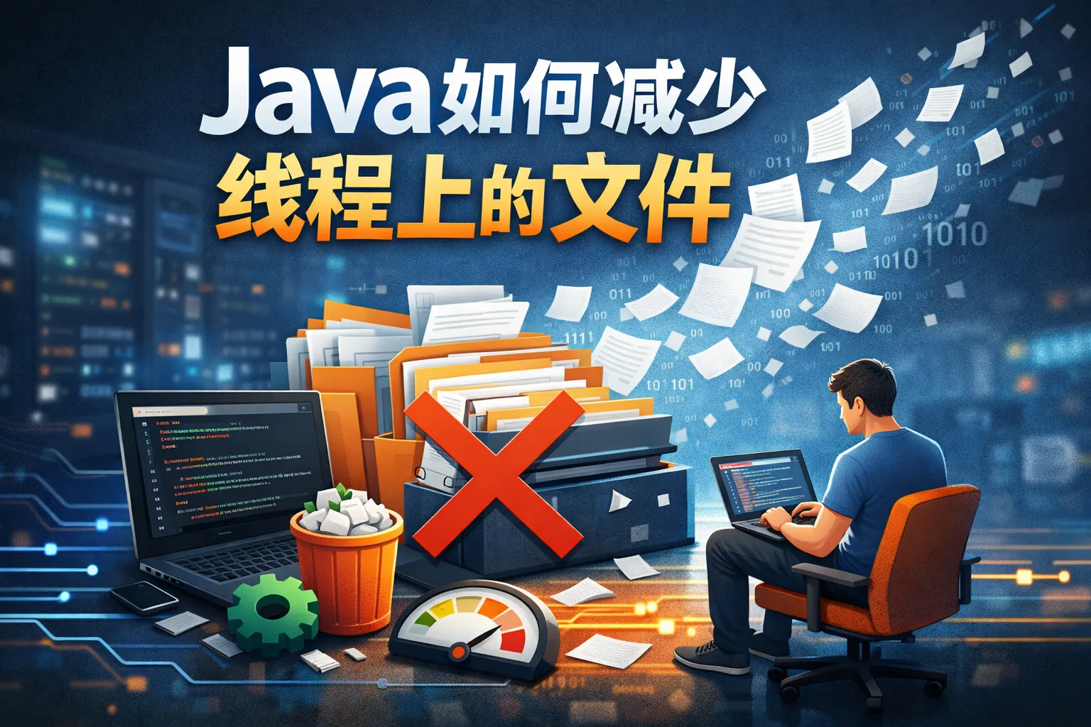 java如何减少线程上的文件