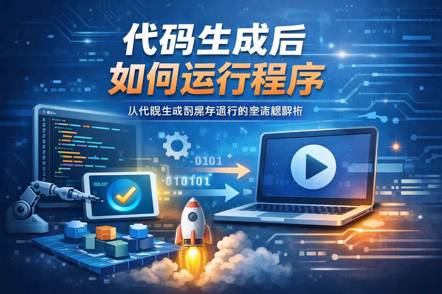 代码生成后如何运行程序