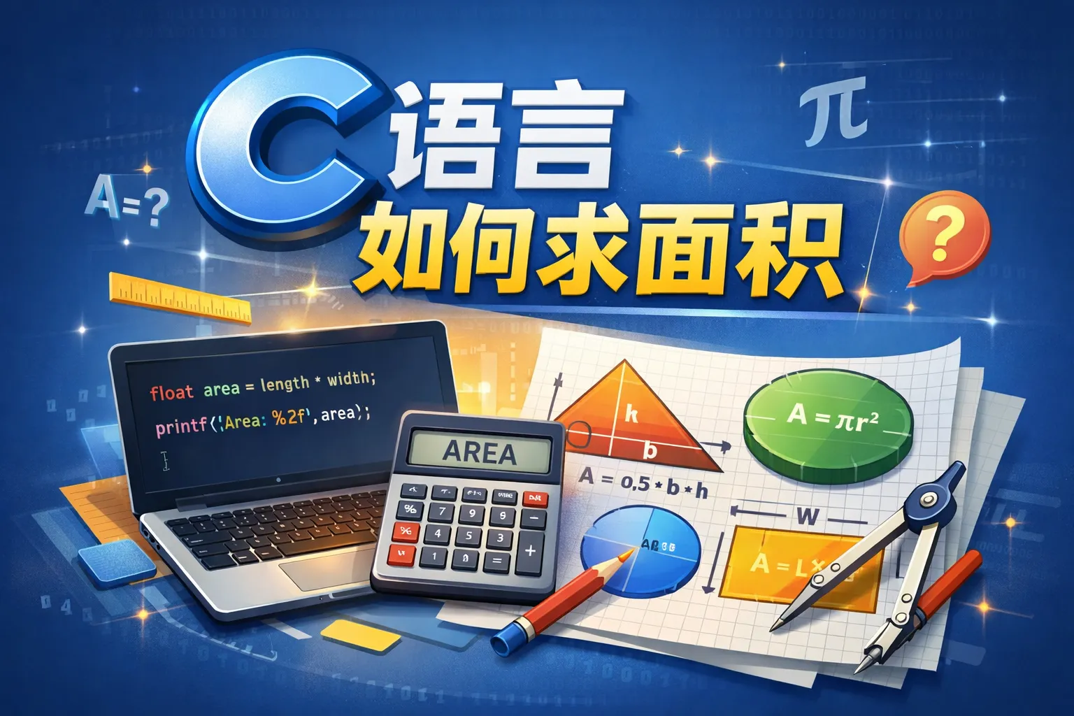 c语言如何求面积