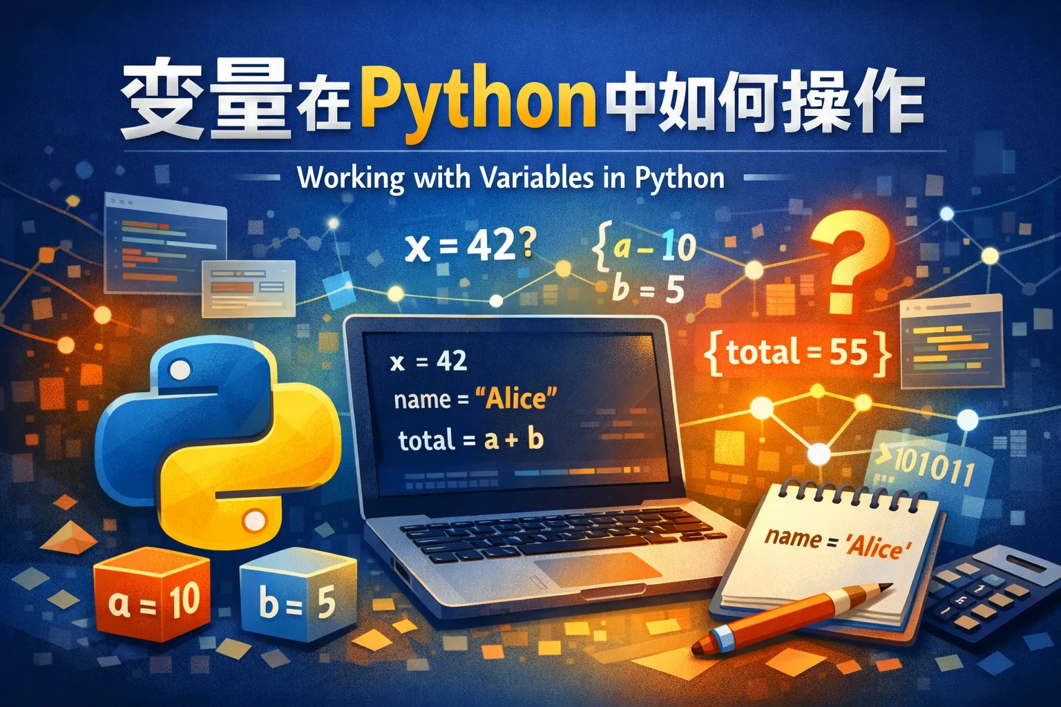 变量在python中如何操作