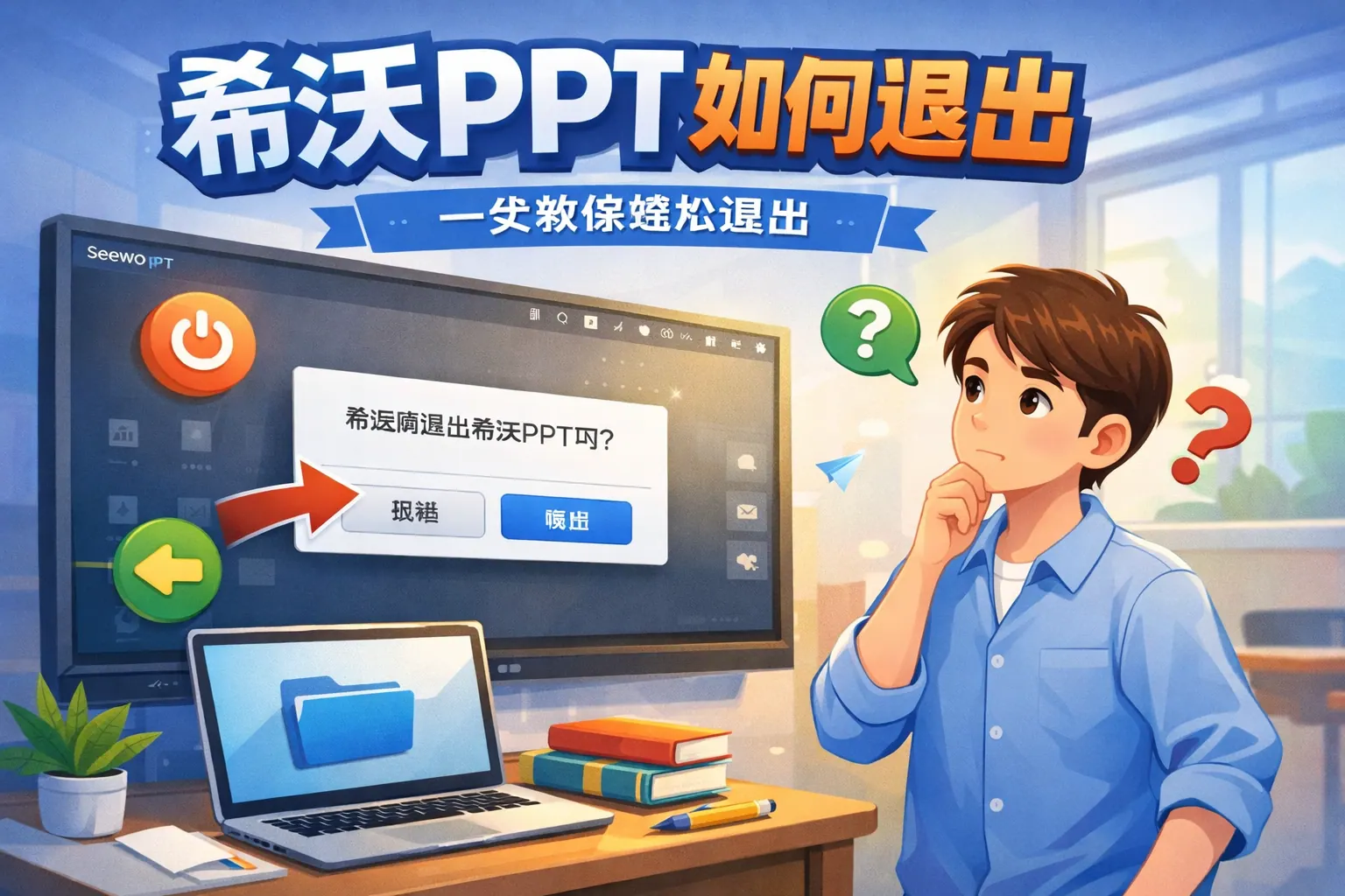 希沃ppt如何退出