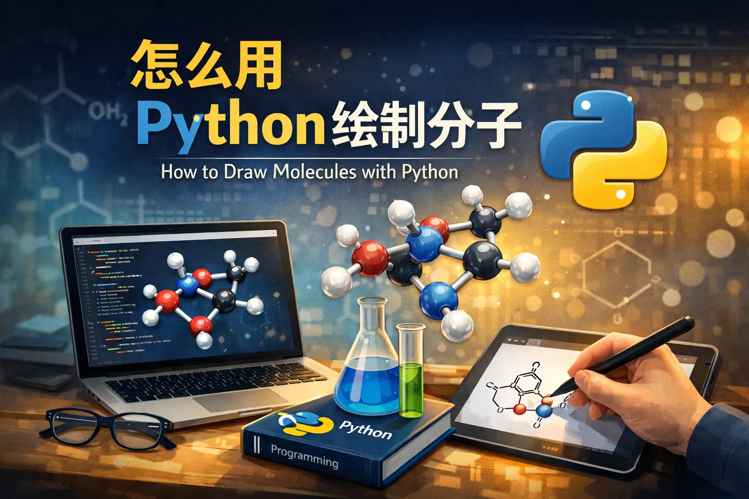 怎么用python绘制分子