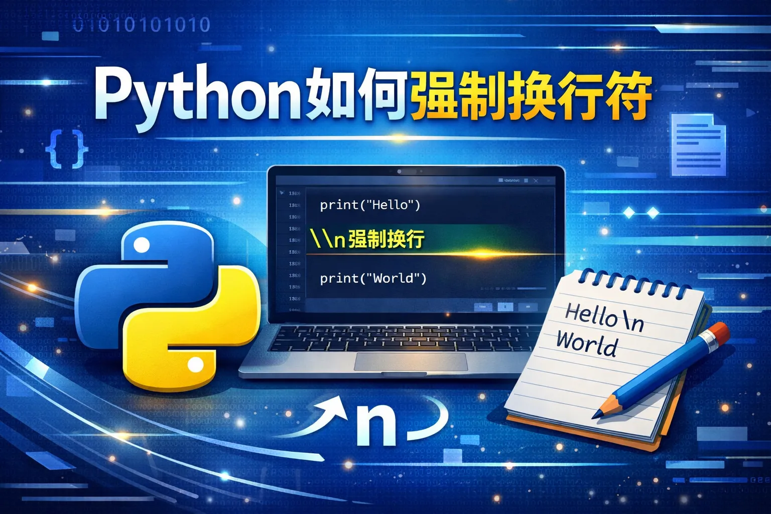 python如何强制换行符