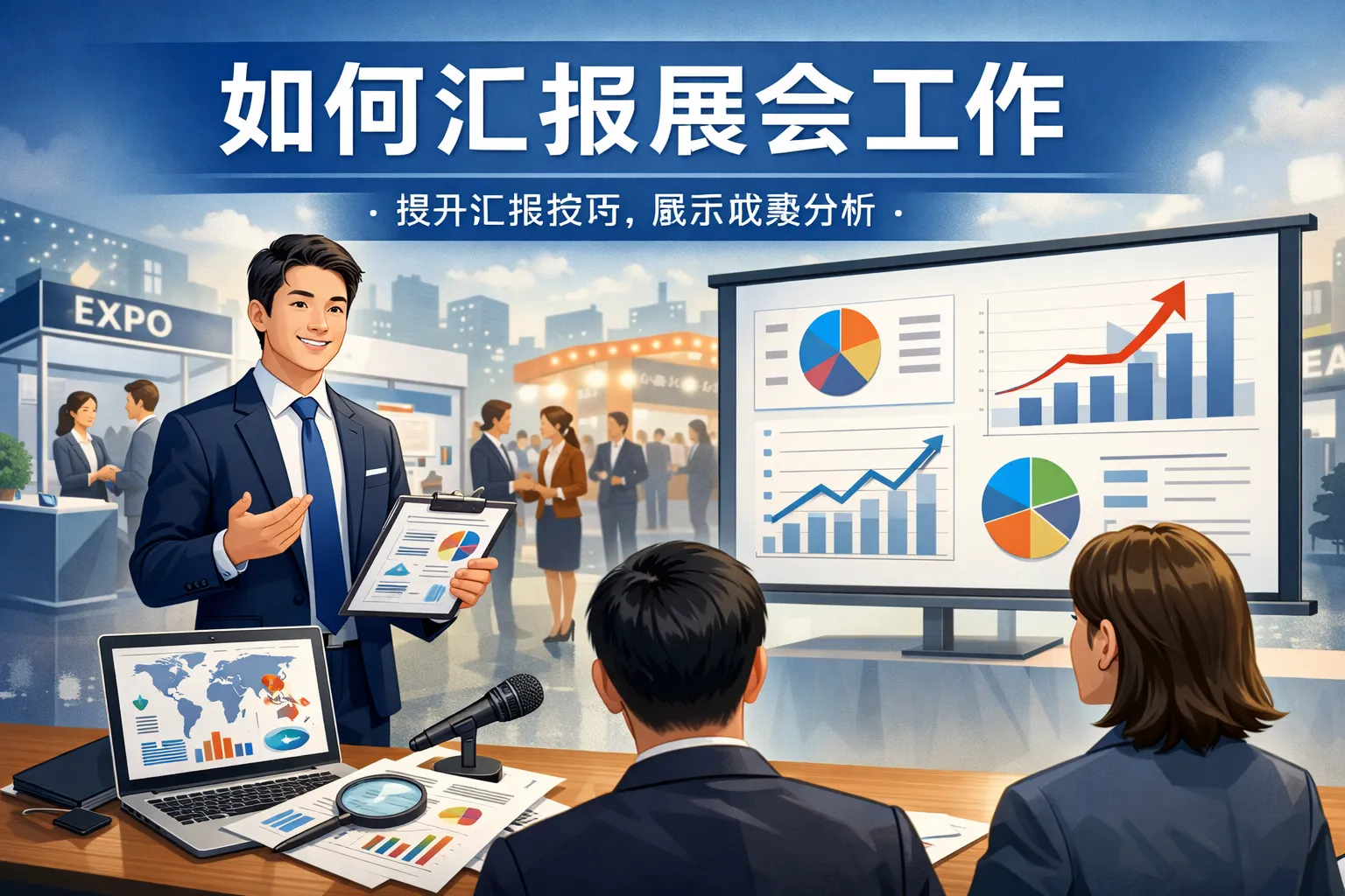 如何汇报展会工作