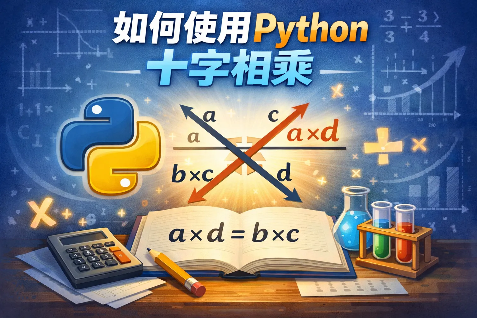 如何使用python十字相乘