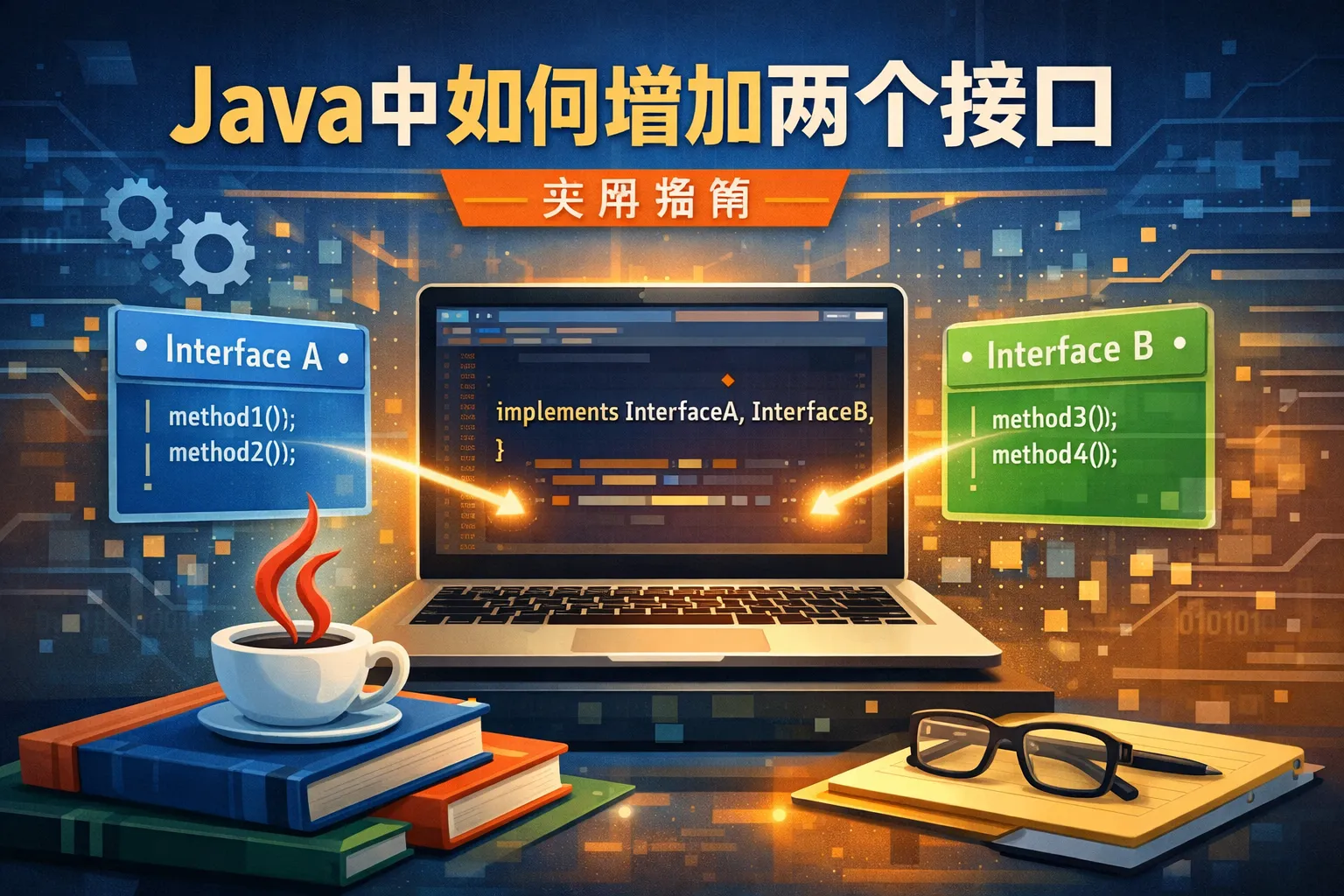 java中如何增加两个接口