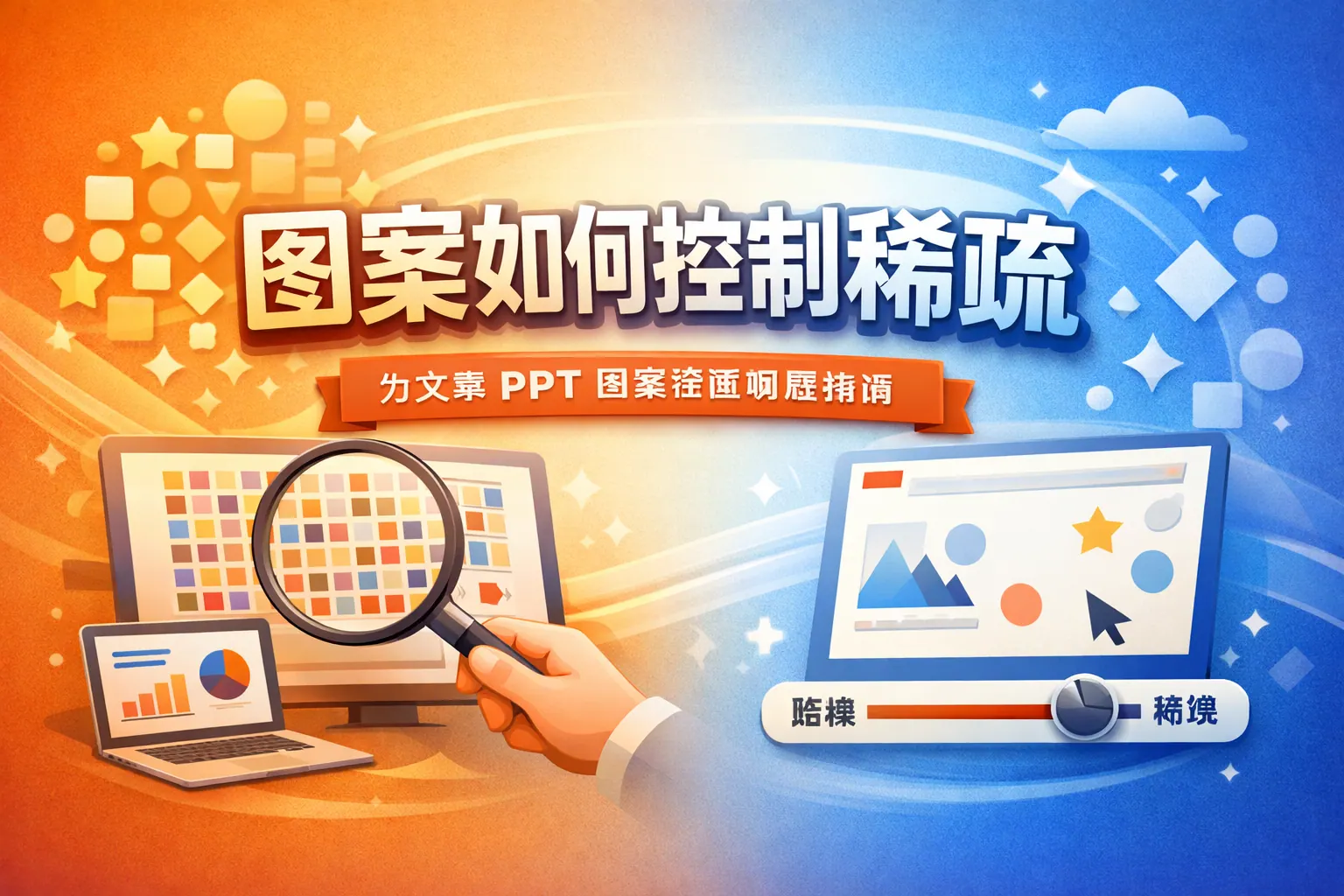 ppt图案如何控制稀疏