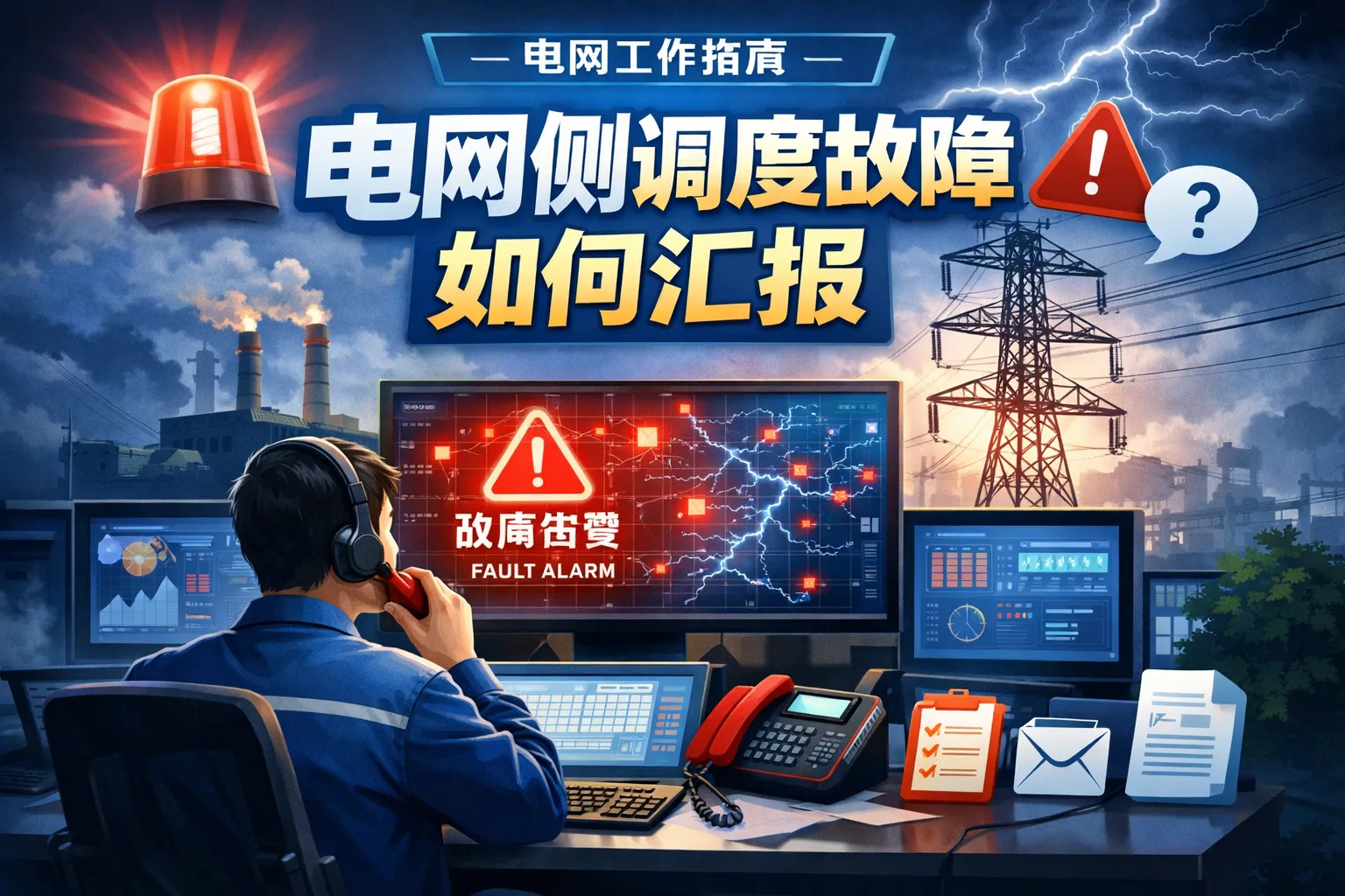 电网侧调度故障如何汇报