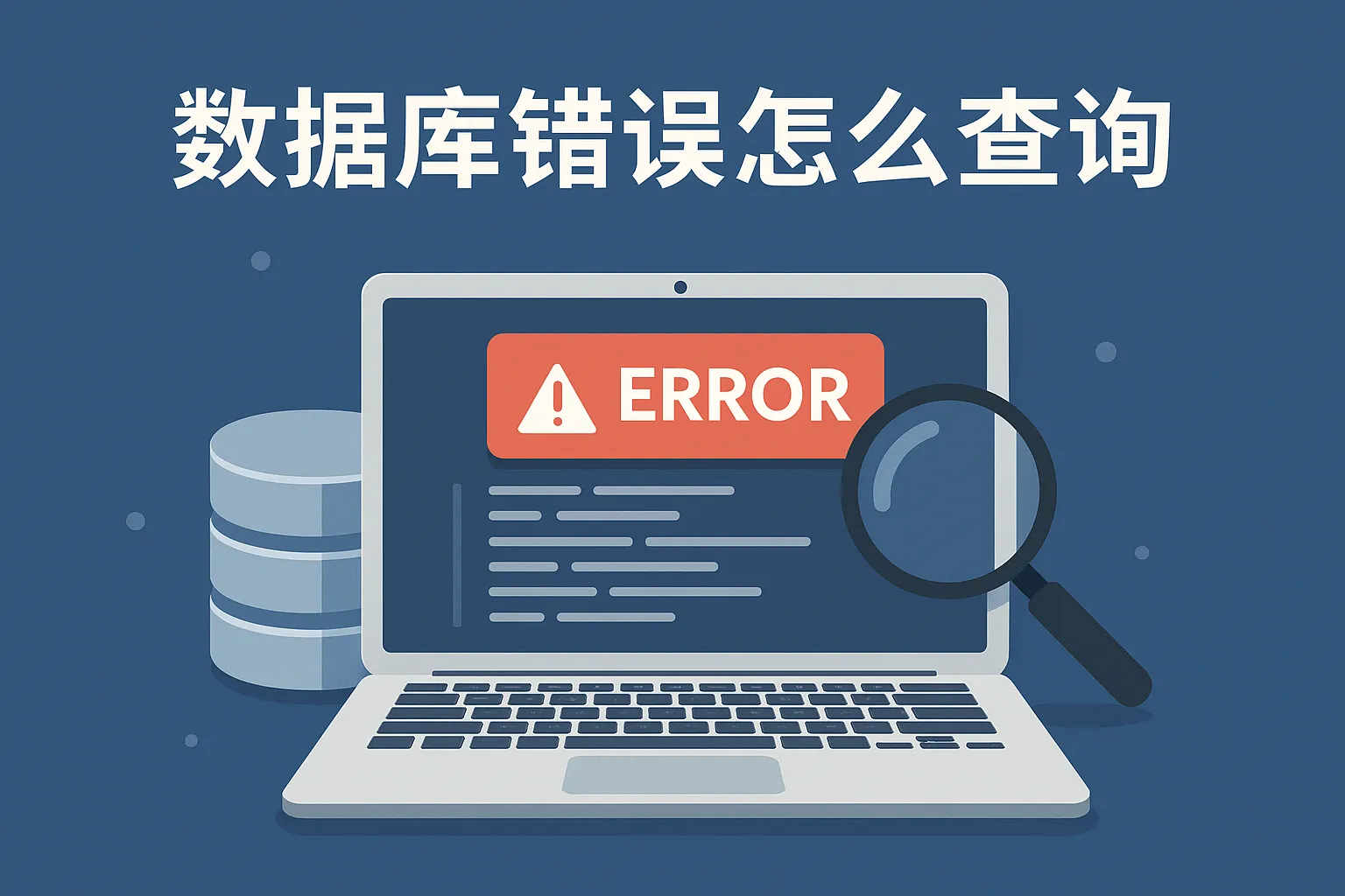 数据库错误怎么查询