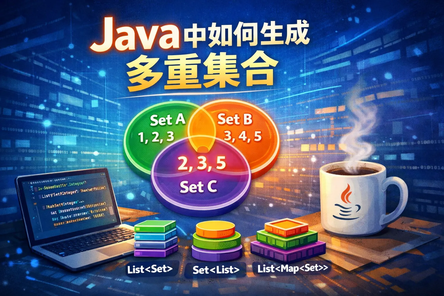 java中如何生成多重集合