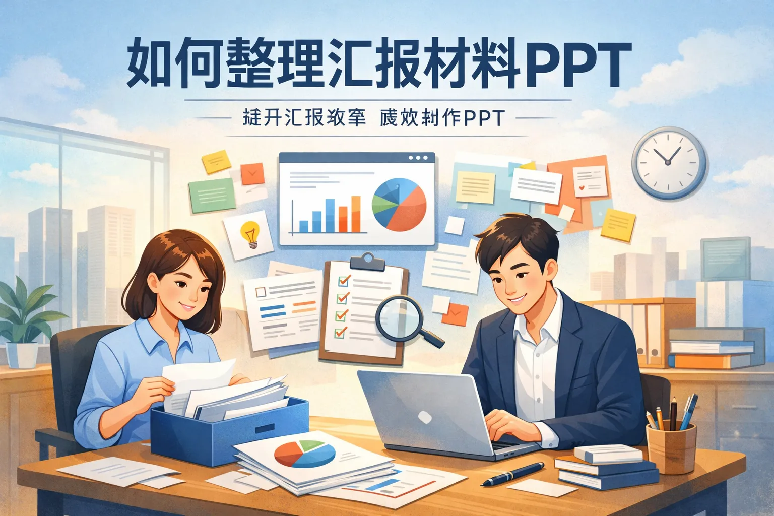 如何整理汇报材料ppt