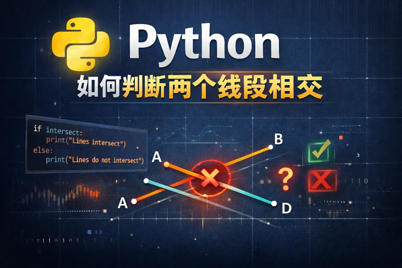 python如何判断两个线段相交