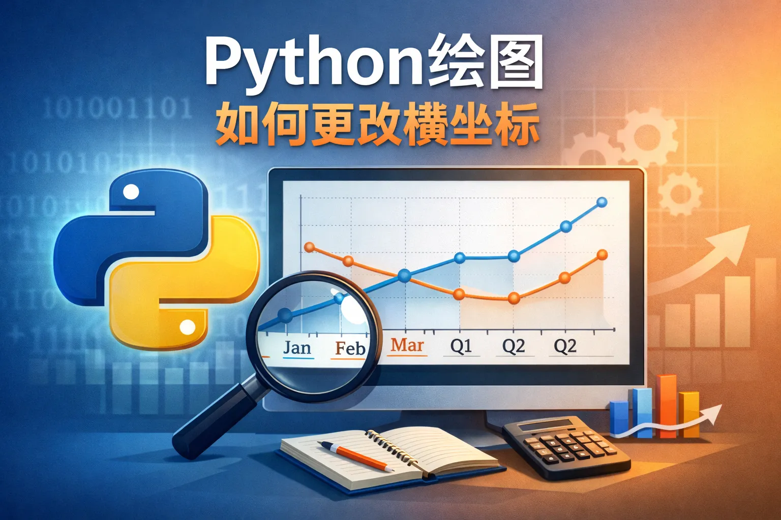 python绘图如何更改横坐标