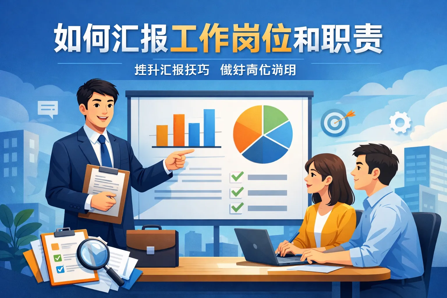 如何汇报工作岗位和职责