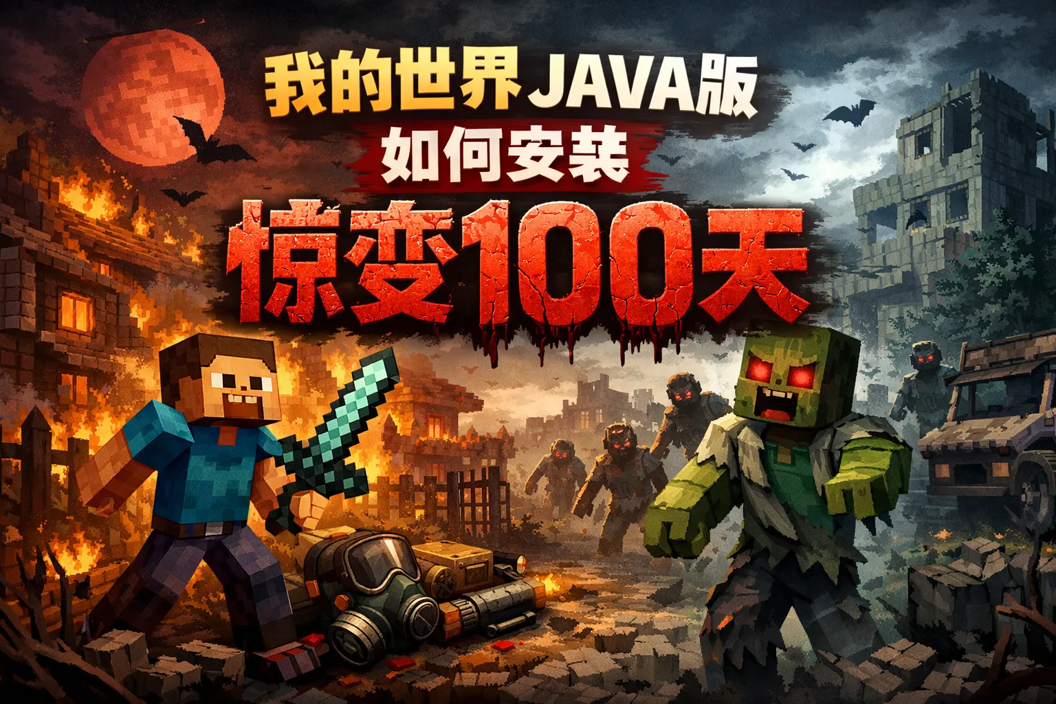 我的世界java版如何安装惊变100天