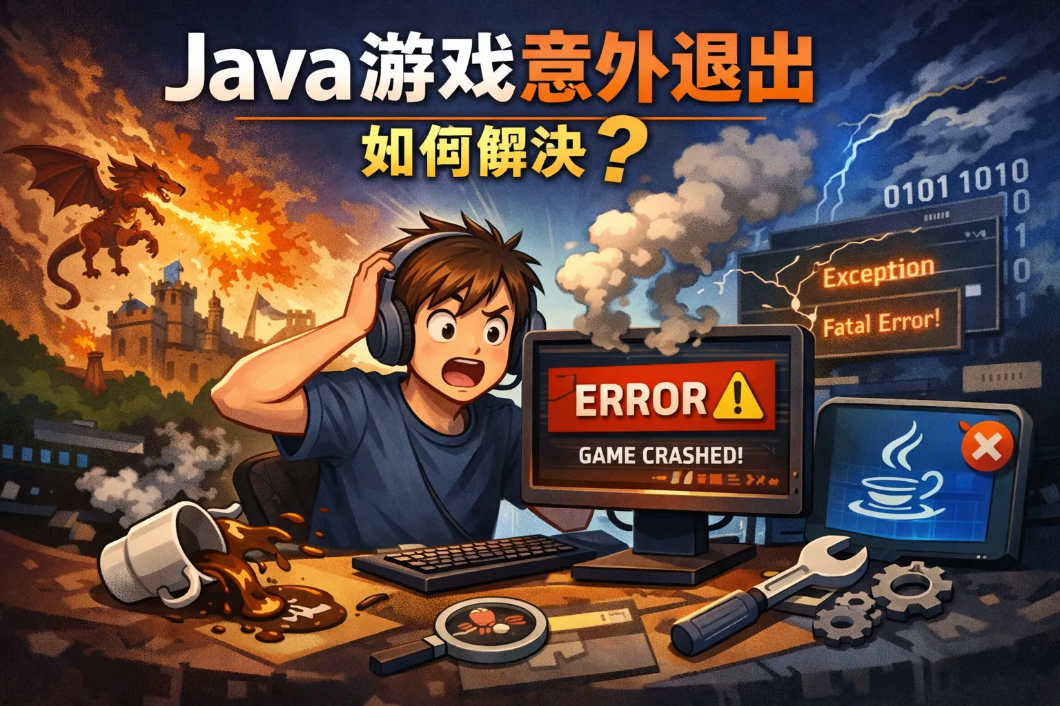 java游戏意外退出如何解决