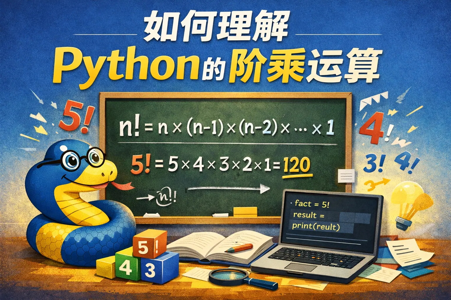 如何理解python的阶乘运算